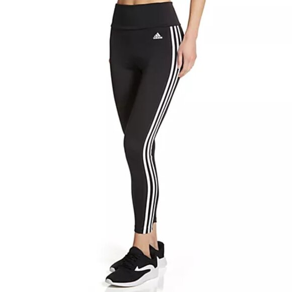 Adidas 3 Stripes High Rise 7/8 Length Tights | Size S | NWT | Black - Picture 4 of 4